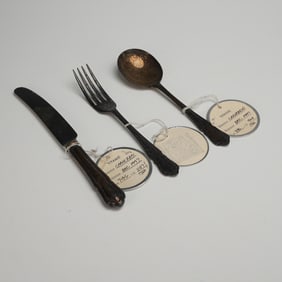 3pc Titanic Production Tagged EPNS Sheffield Flatware