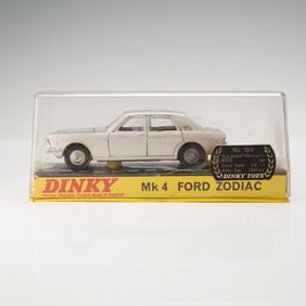 Dinky Toys 164 Mk4 Ford Zodiac Die-Cast Model Car with Original Display