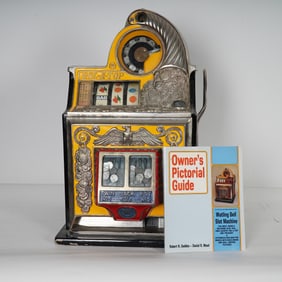 Watling Rol-A-Top Twin Jackpot Slot Machine with Owner Pictorial Guide