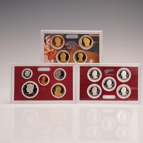 3pc 2010-S United States Mint Silver Proof Set