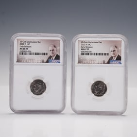 2pc 2022-P & 2022-D Roosevelt Dime Early Release Coins NGC Graded MS FT