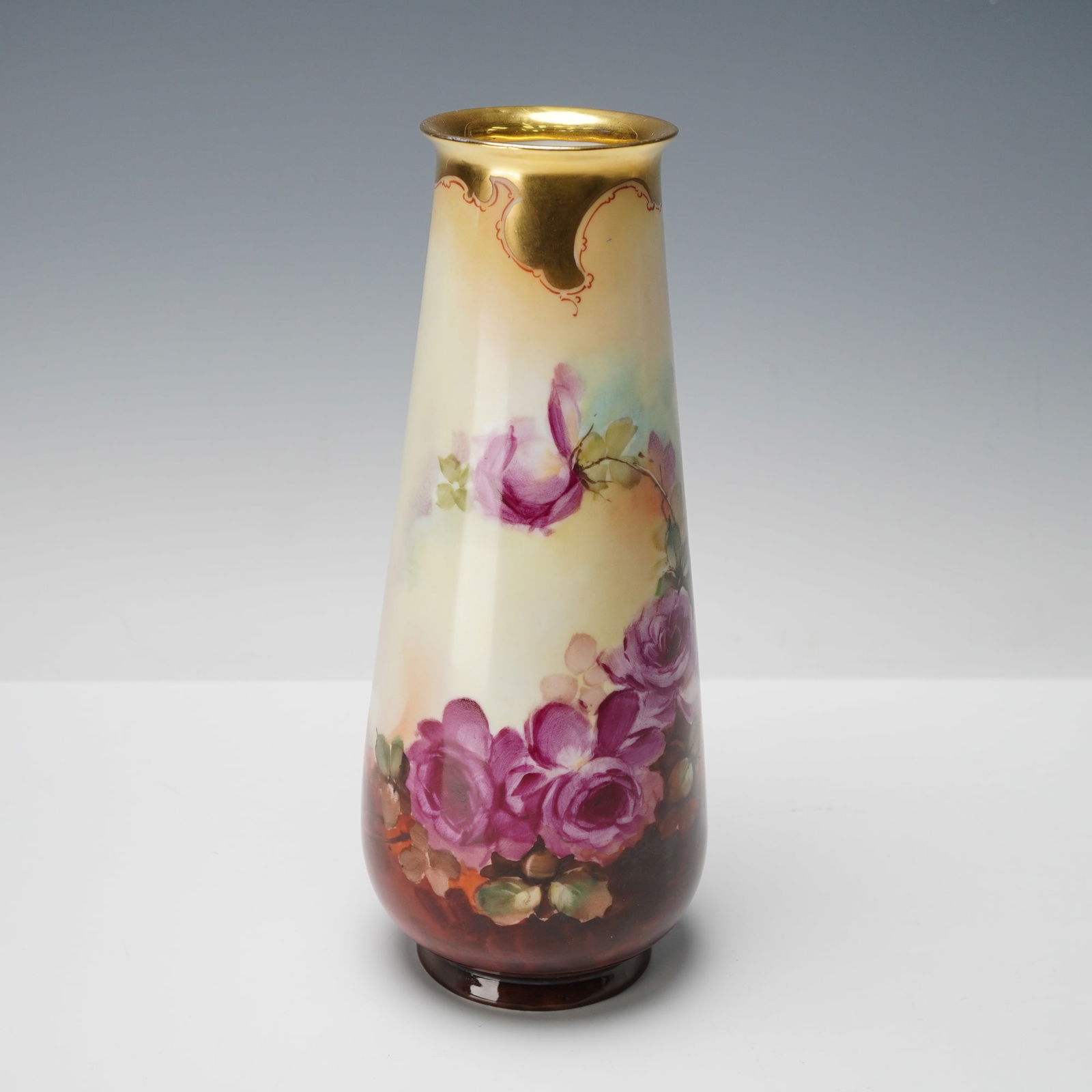 Pickard and Rosenthal & Co. by Thomas M. Jelinek Porcelain Floral Vase (1 of 4)