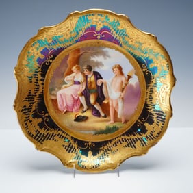 After Angelica Kauffman Austrian Porcelain Abelard & Heloise Cabinet Plate