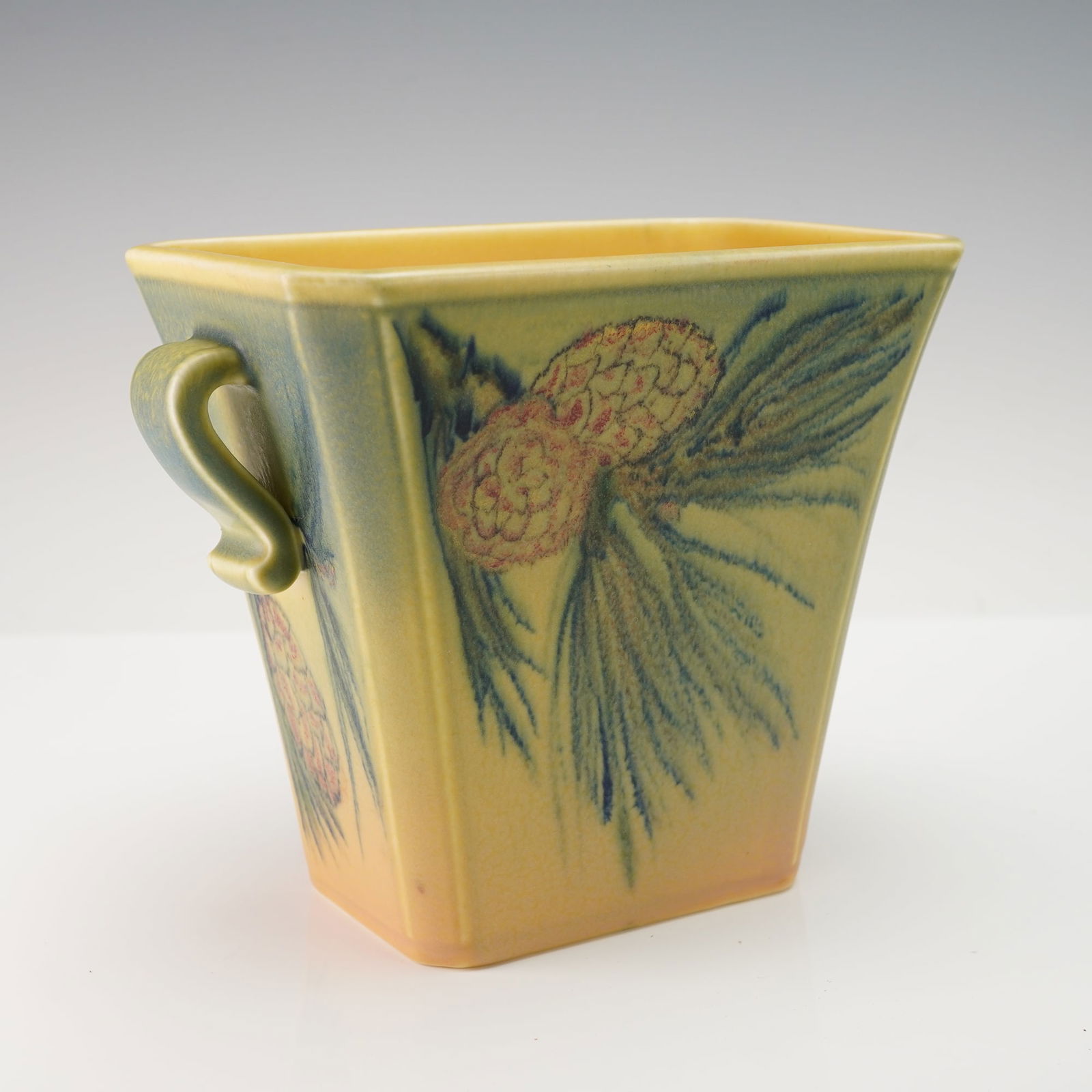 Rookwood Pinecone Pottery Jardiniere, Shape 6041, Signed Elizabeth Lincoln (1 of 4)