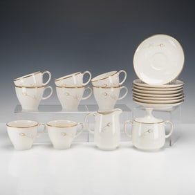 18pc Noritake Ivory-China Cafe Ware for Eight, Nora