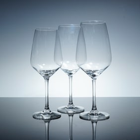 3pc Schott Zwiesel Crystal Wine Glasses