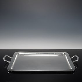 925 Sterling Silver Handled Tray 1900 grams