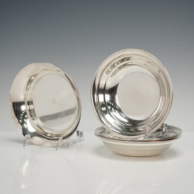 5pc Christofle Silver Plated Shallow & Deep Bowls
