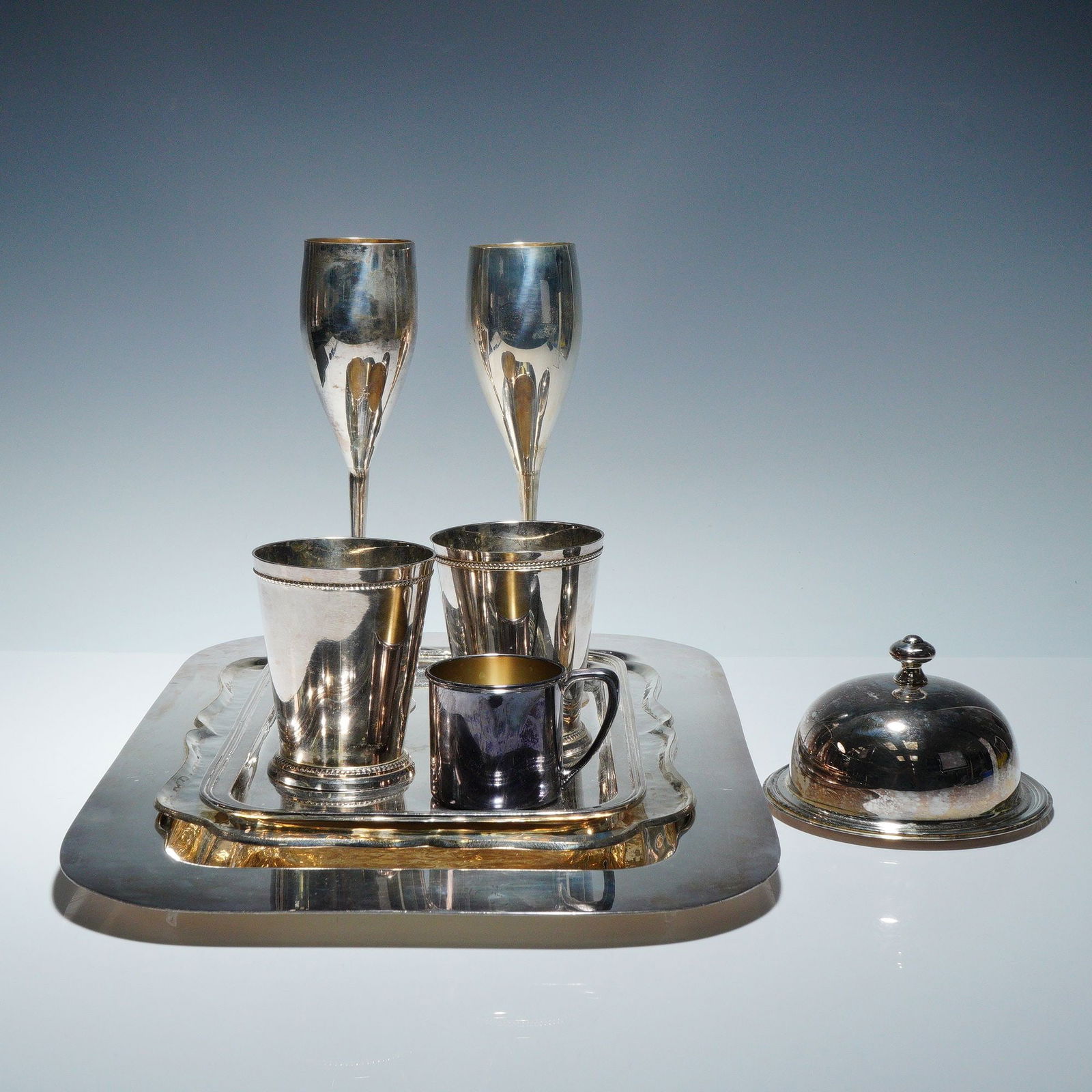 9pc Saint Hilaire, Oneida and Other Silver Plated Tableware (1 of 5)