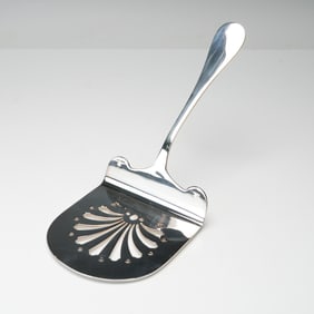 Christofle Silverplate Asparagus Server, Cluny