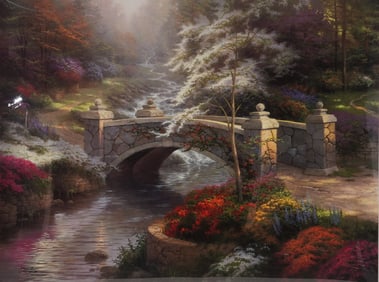 Thomas Kinkade (American 1958-2012) Offset Lithograph, Signed w/ COA