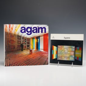 2pc Hardcover Art Books, Yaacov Agam
