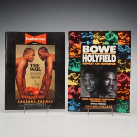 2pc Caesars Palace Boxing Event Programs