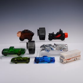 9pc Vintage Avon Glass Cologne and After Shave Bottles