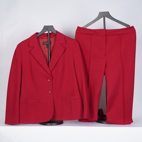 2pc Escada Pant Suit, Red