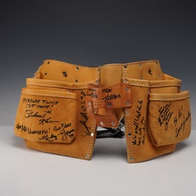 Home Improvement Cast Signed Tool Belt, with Tim Allen