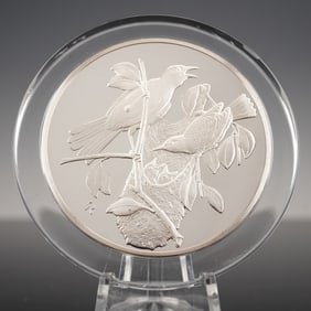 1974 Franklin Mint Gilroy Roberts Sterling Silver Medal, Baltimore Oriole