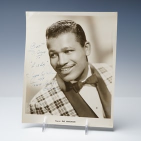 Sugar Ray Robinson Autographed Photograph 1954
