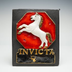 Kent Fire Insurance Invicta by E. V. Jackson Reproduction Fire Mark Plaque