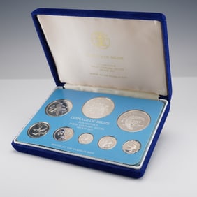 1975 Belize Sterling Silver Proof Coin Set