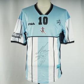 Diego Maradona Testimonial Jersey Shirt , Autographed w/ COA
