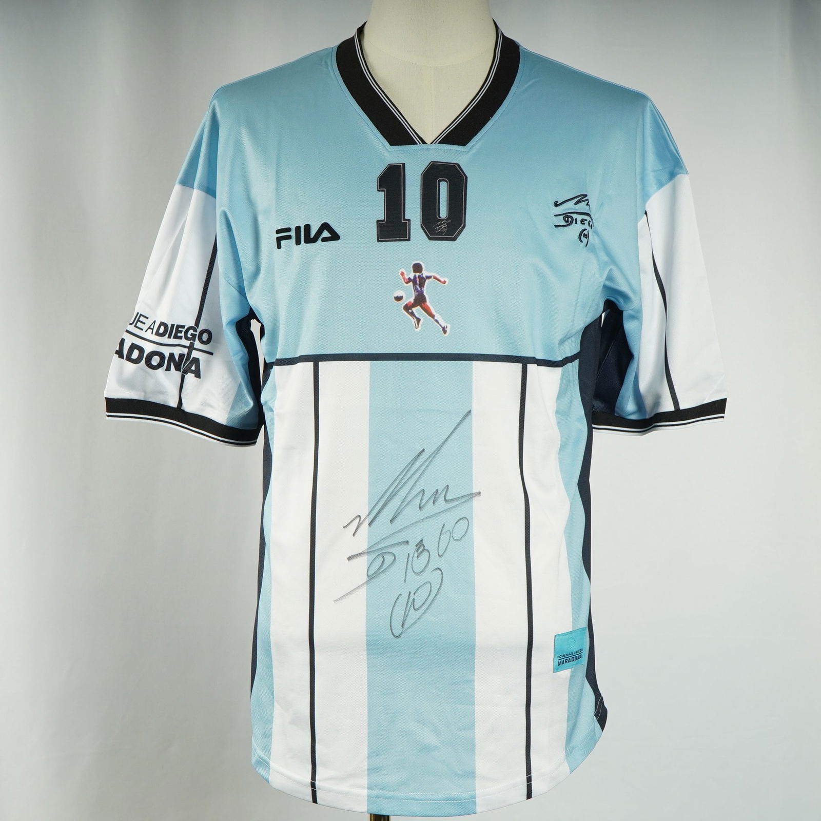 Diego Maradona Testimonial Jersey Shirt , Autographed w/ COA