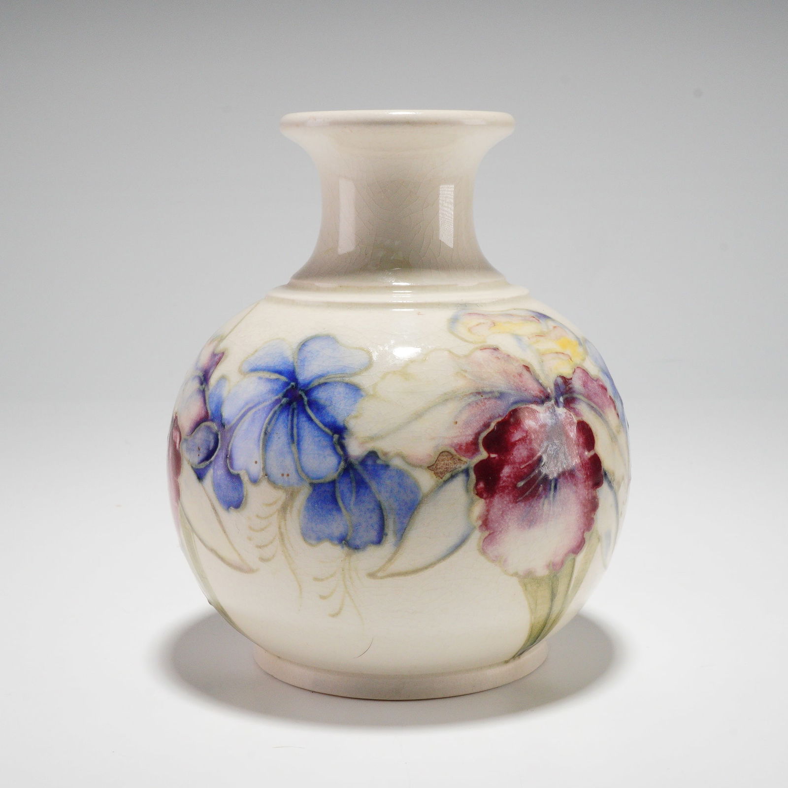 Moorcroft Pottery Vase, Orchid (1 of 4)