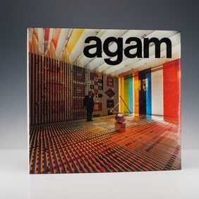 Frank Popper Hardcover Book, Agam