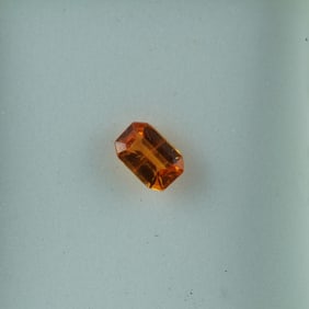 0.70 CT Nigerian Spessartite Emerald Cut Gemstone