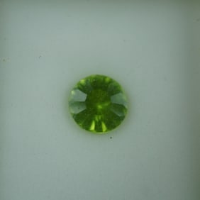 1.75 CT Peridot Round Quantum Cut Gemstone
