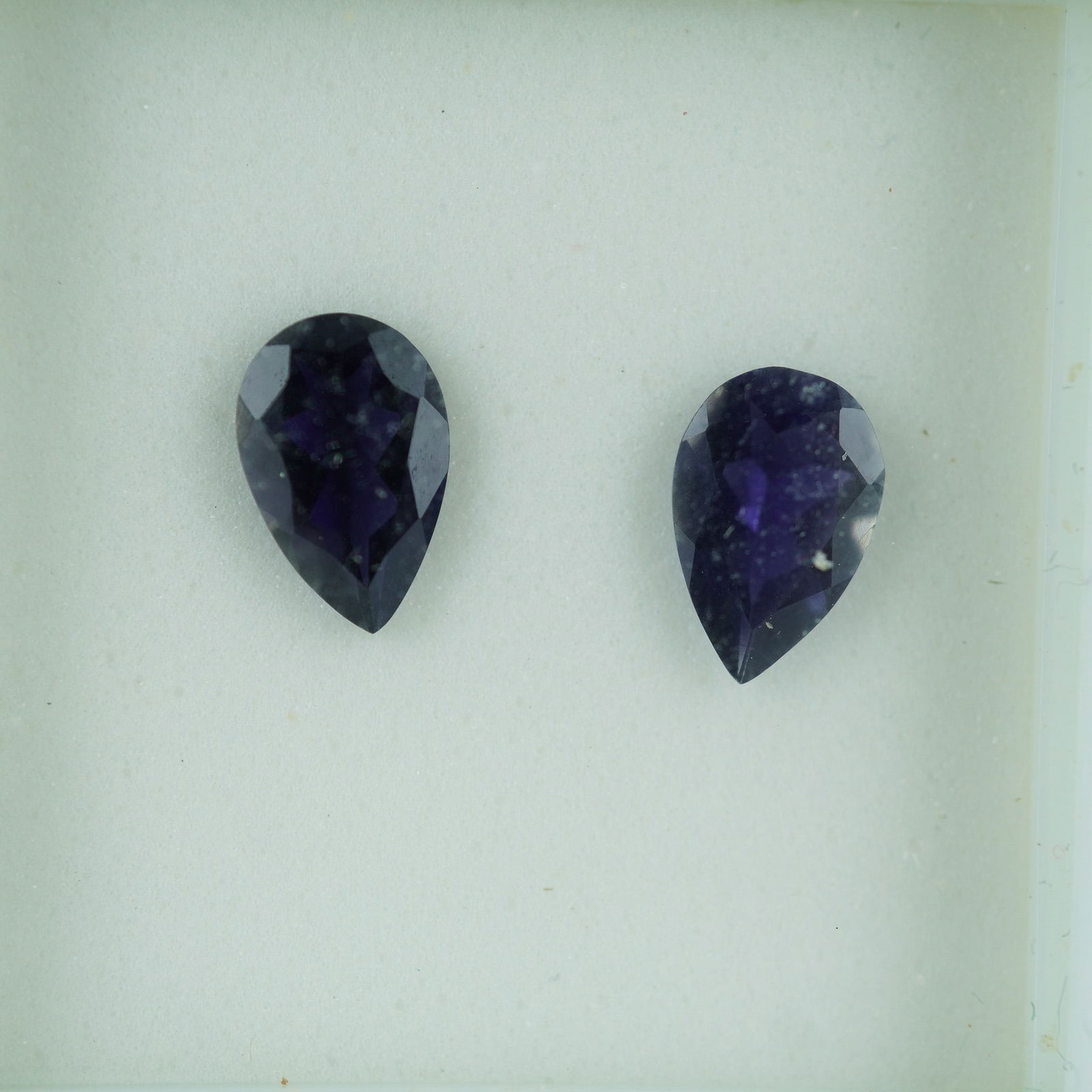 2pc Iolite Pear Cut Gemstones, 1.80 CTW (1 of 2)