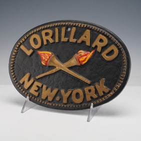 Lorillard New York Cast Iron Fire Mark Plaque