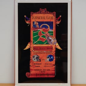 1994 Shreveport Pirates Inaugural Home Game Poster