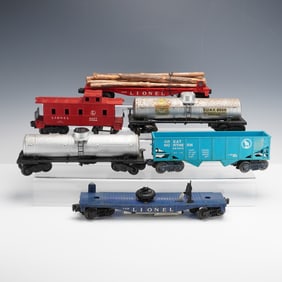 6pc Lionel O Gauge Freight Cars