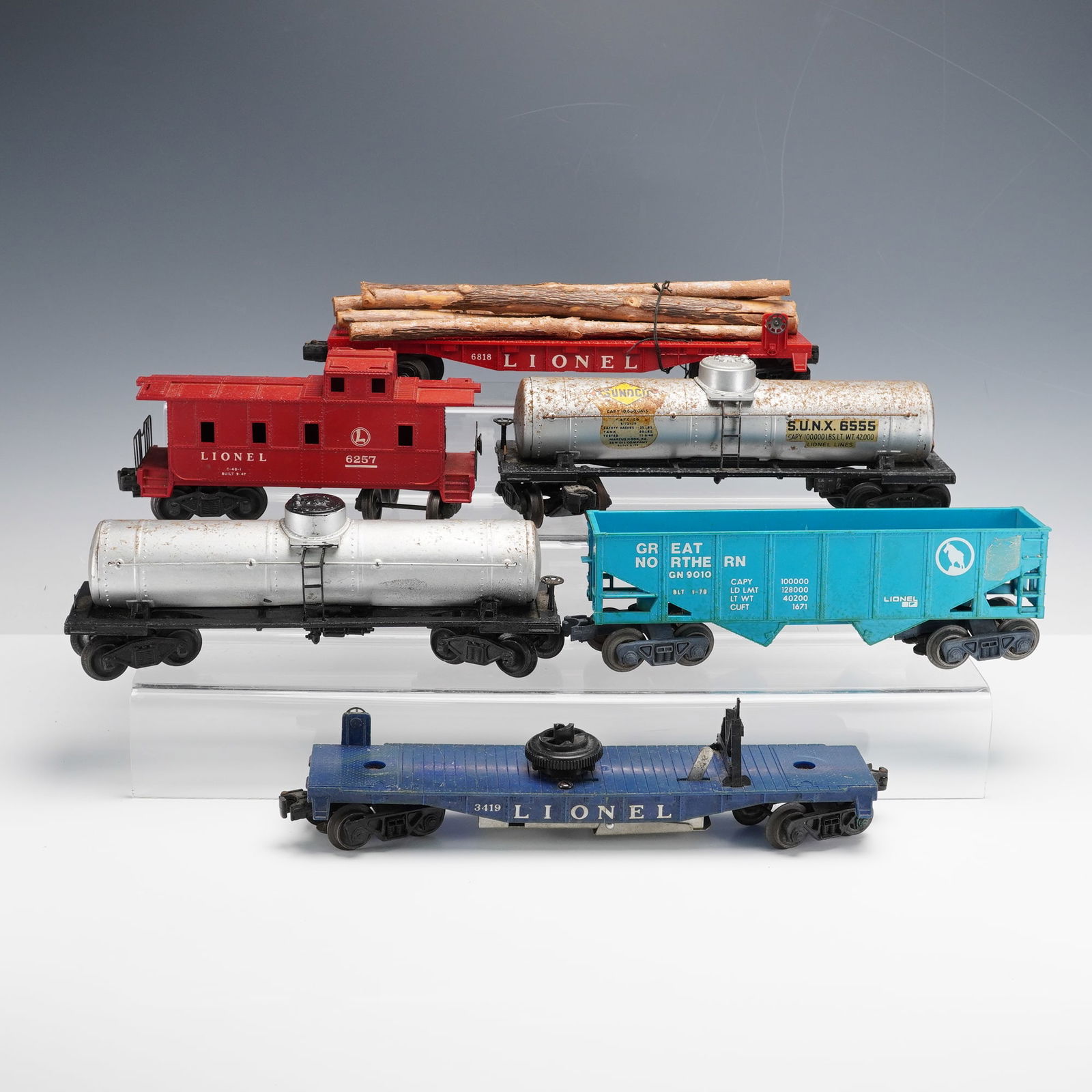 6pc Lionel O Gauge Freight Cars (1 of 4)