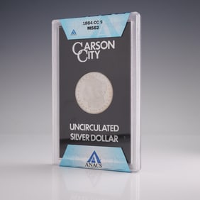 1884-CC American Morgan Silver Dollar ANACS Graded MS-62