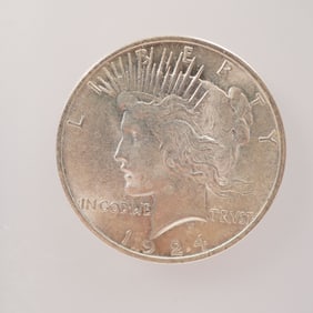 1924 Peace Silver Dollar Coin