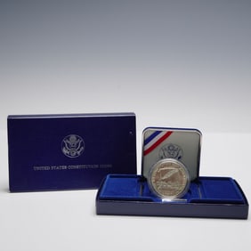 1987-P US Constitution Uncirculated Silver Dollar