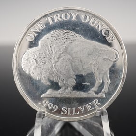Republic Metals Corporation Buffalo 1 Troy Ounce .999 Fine Silver Round