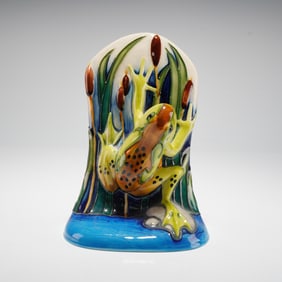 Moorcroft by Emma Bossons Pottery Figurine, Shearwater Moon Frog