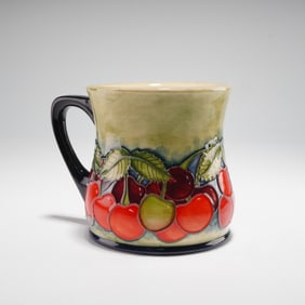 Moorcroft by Paul Hilditch Trial Pottery Mug, Cherries