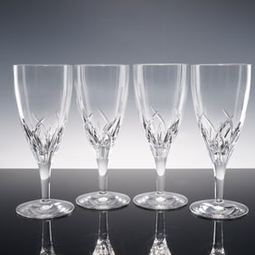 4pc Waterford Crystal Water Goblets, Merrill