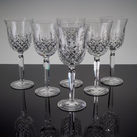 6pc Waterford Crystal Wine Glasses, Kelsey