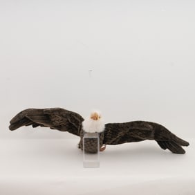 FAO Schwarz Large Plush Bald Eagle Display