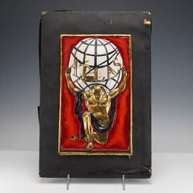 Atlas Assurance Company by E. V. Jackson Reproduction Fire Mark Plaque