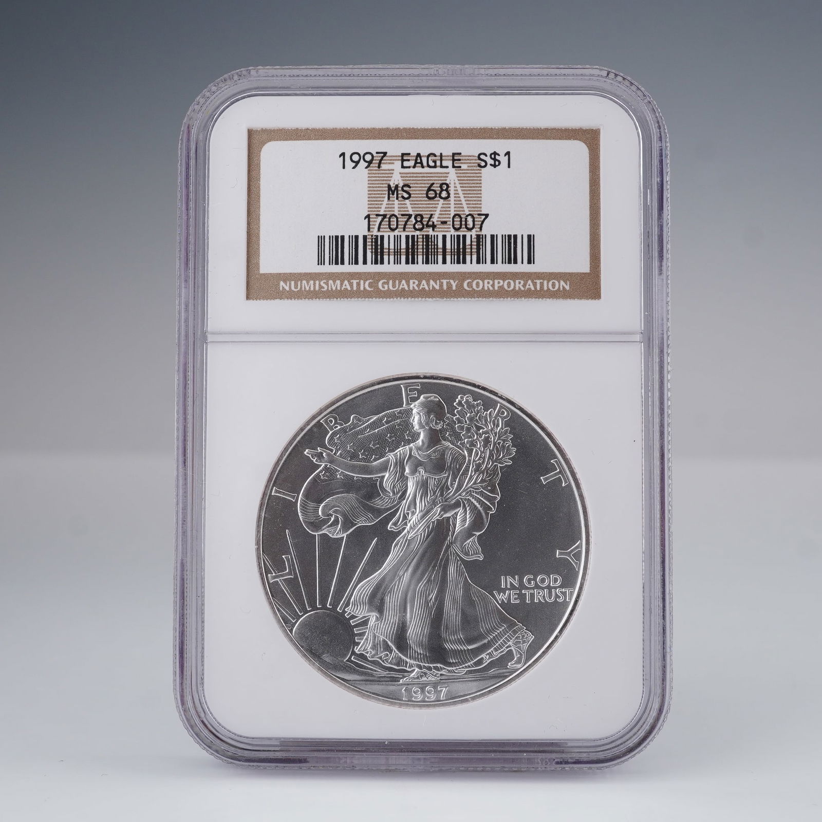 1997 American Eagle Silver Dollar MS68 NGC Graded Coin (1 of 4)