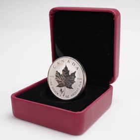 2014 Canada Silver Maple Leaf 25th Anniversary 5 Dollar Coin