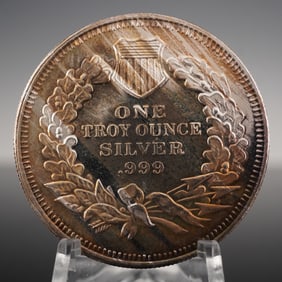 One Troy Ounce Indian Head Silver Cent Round
