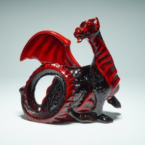 Royal Doulton Flambe Porcelain Figurine, Flambe Dragon HN3552