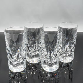 A Set of Four Baccarat Crystal Cordial Glasses